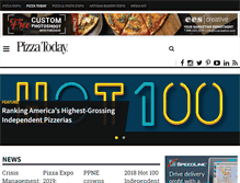 Tablet Screenshot of pizzatoday.com